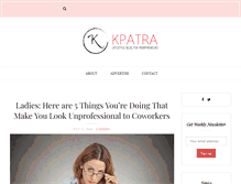 Tablet Screenshot of kpatra.com